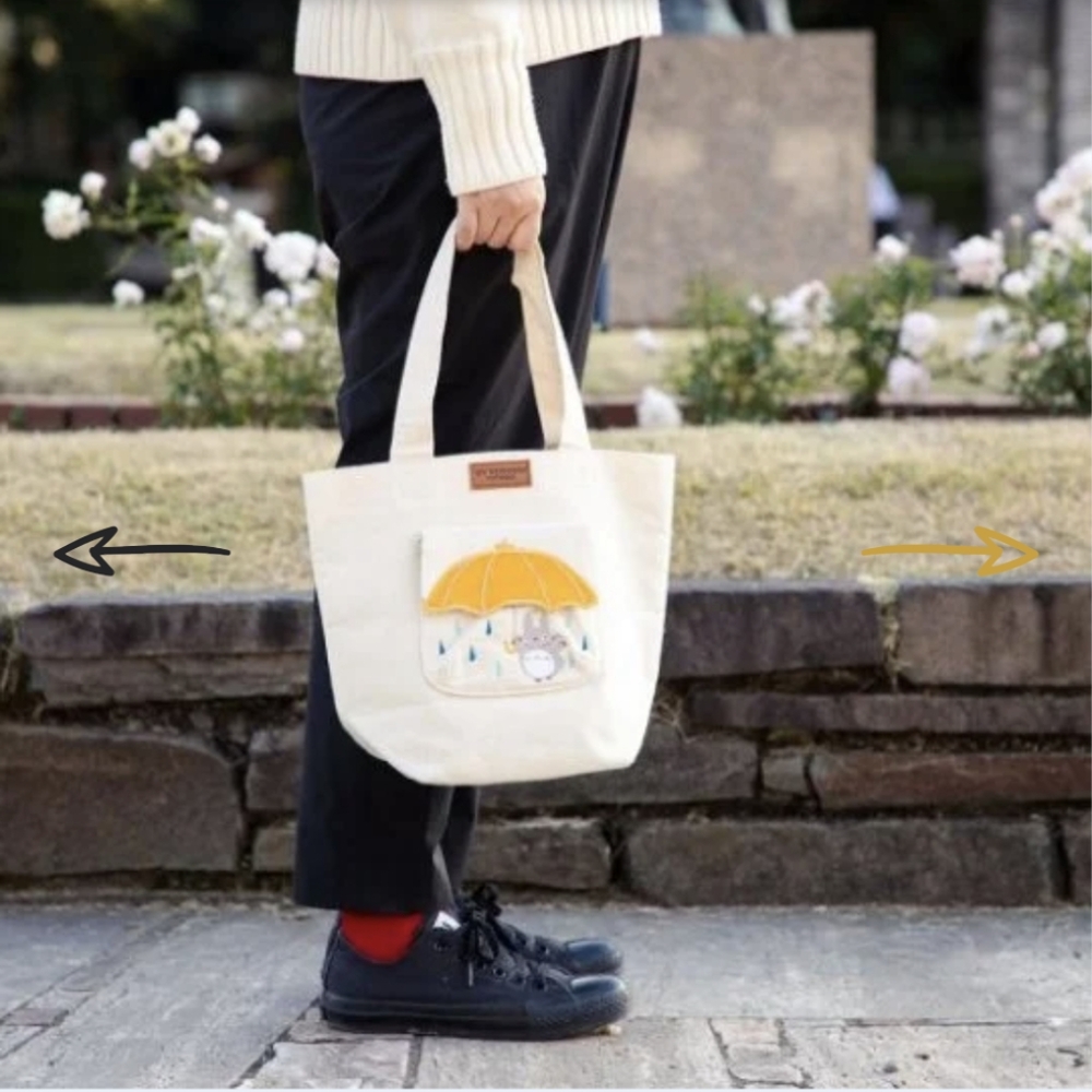 NWT My Neighbor Totoro Small Canvas Bag - Picture 7 of 7